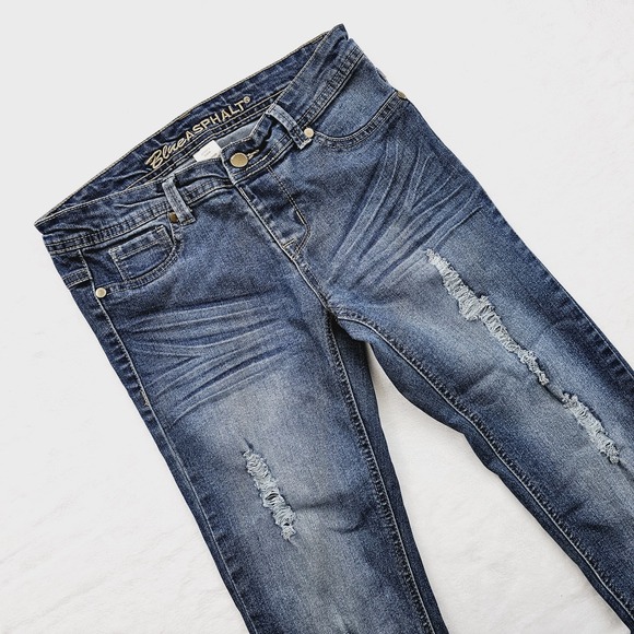 Blue Asphalt Other - Blue Asphalt Jeans Junior Jegging Women Small Denim Distressed
